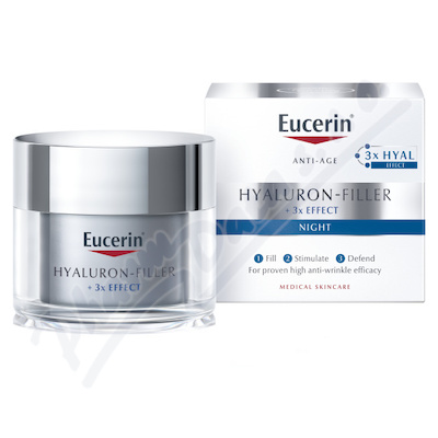 EUCERIN hyaluron-filler+3xEFF.noč.krém