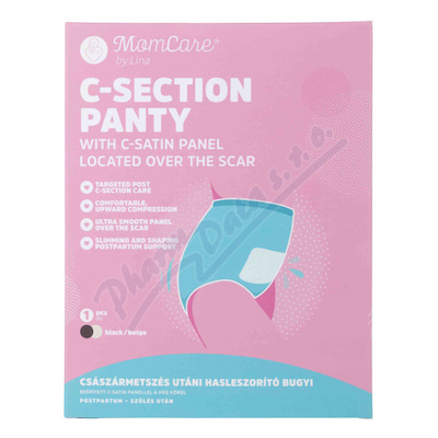 MomCare stahovací kalhotky po císař.řezu černáL/XL