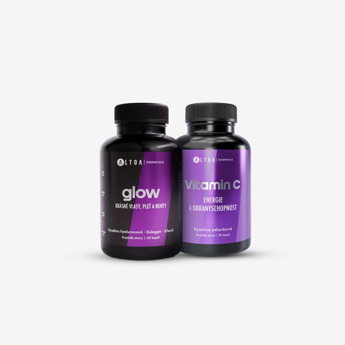 ALTOA GLOW BOOST - Glow 60 kapslí + Vitamin C 90 kapslí