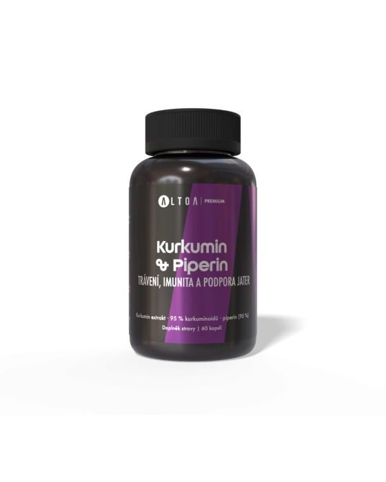 Kurkumin 95 % + Piperin - (60 kapslí)